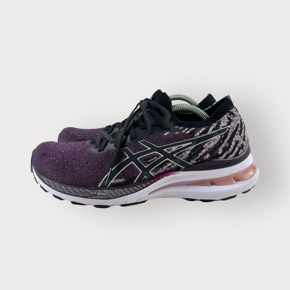 Asics Women's Purple and Black Gel-Cushion Running Sneakers